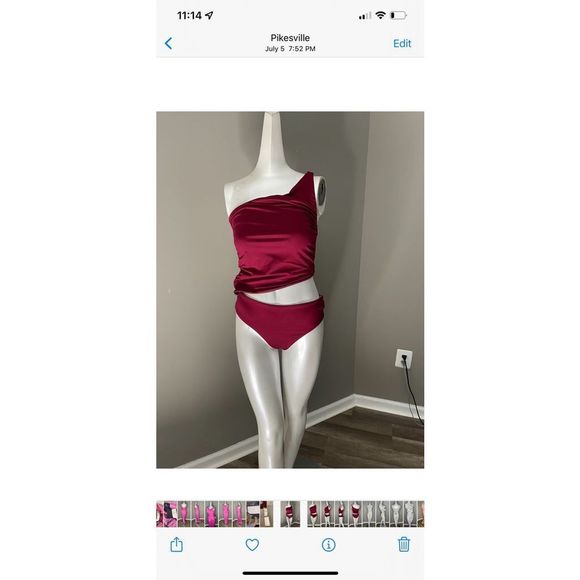 Agua Bendita Trini One-Piece Swimsuit Small $170 - Picture 5 of 11